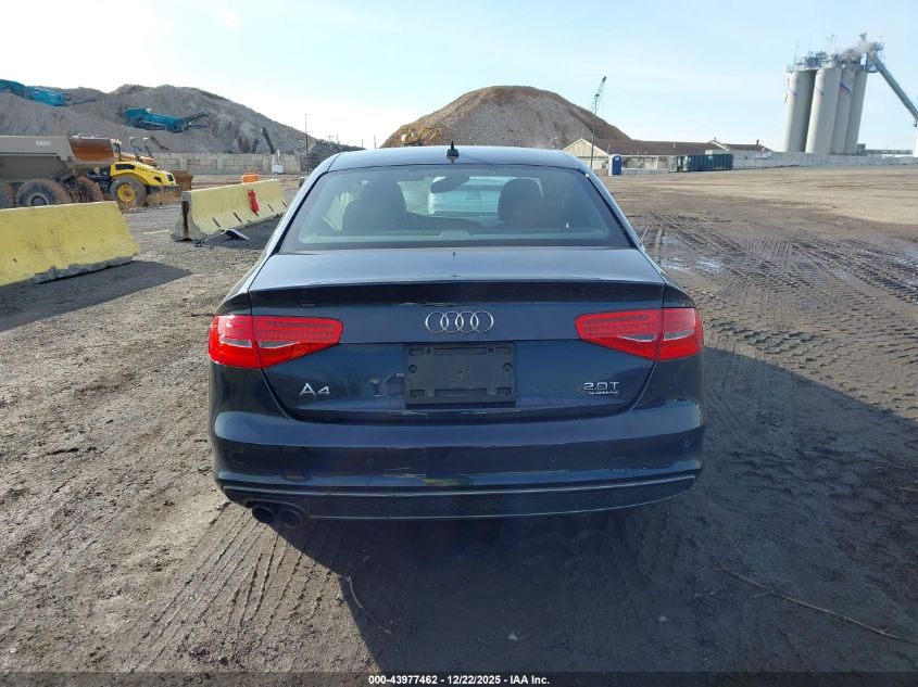 2016 Audi A4 2.0T Premium VIN: WAUFFAFL2GN009857 Lot: 43977462