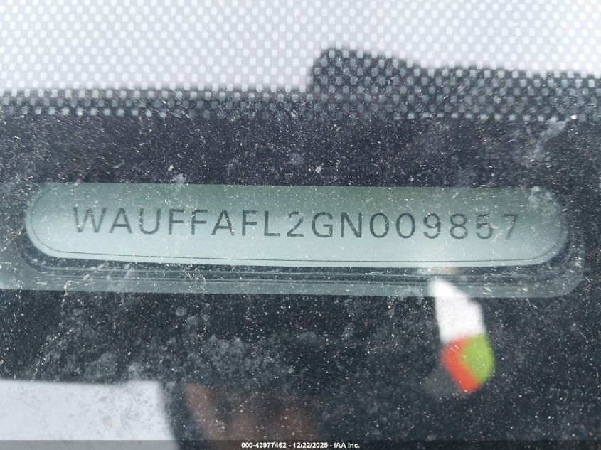 2016 Audi A4 2.0T Premium VIN: WAUFFAFL2GN009857 Lot: 43977462