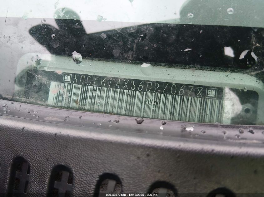 2006 Chevrolet Silverado 1500 Work Truck VIN: 3GCEK14X36G270678 Lot: 43977488