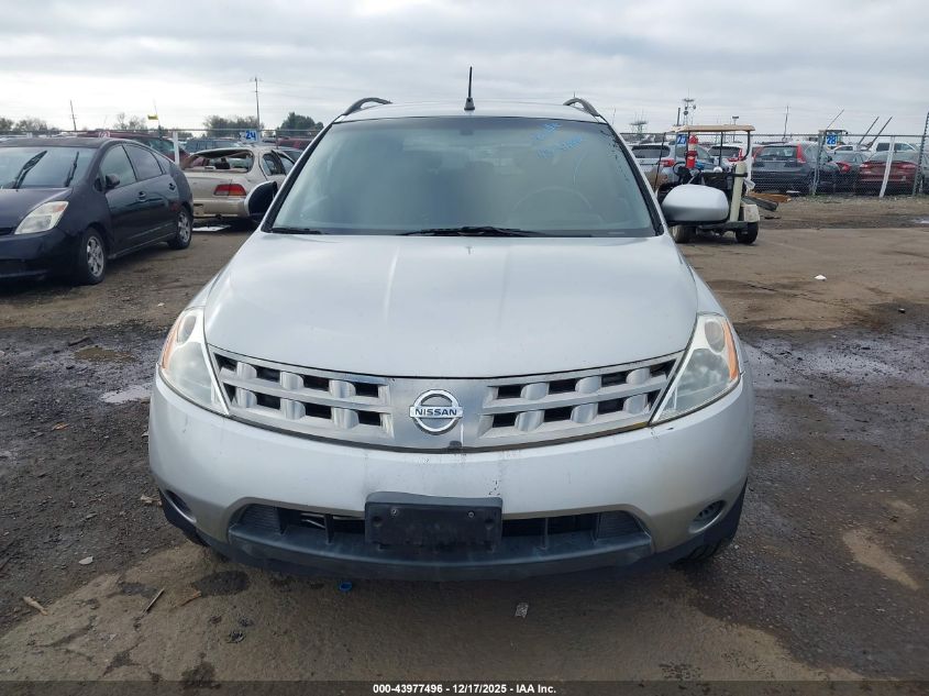 2005 Nissan Murano S VIN: JN8AZ08W95W435742 Lot: 43977496