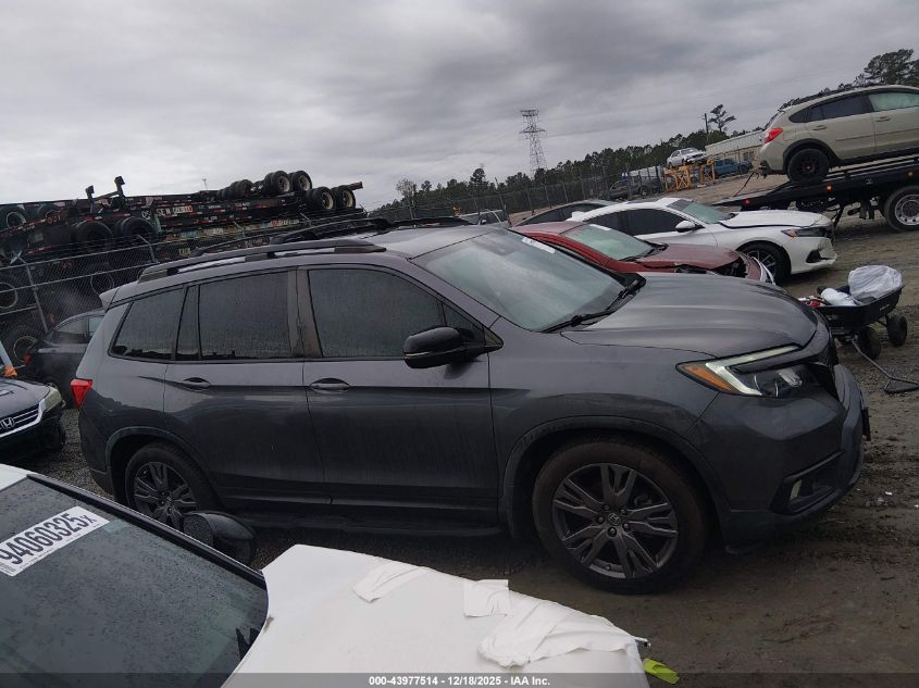 2020 Honda Passport 2Wd Ex-L VIN: 5FNYF7H5XLB000426 Lot: 43977514