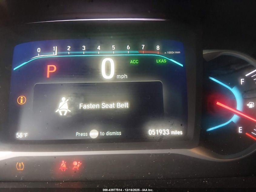 2020 Honda Passport 2Wd Ex-L VIN: 5FNYF7H5XLB000426 Lot: 43977514