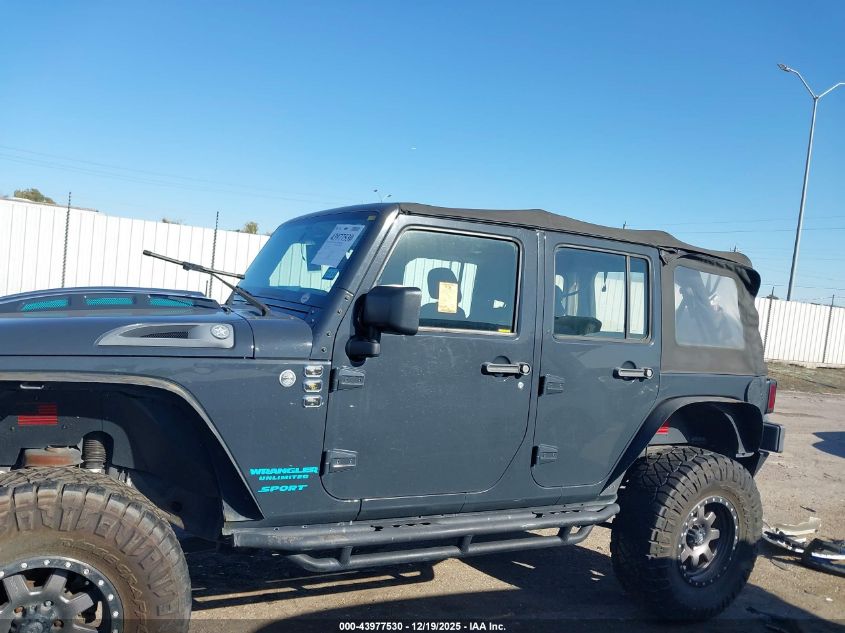 2016 Jeep Wrangler Unlimited Sport VIN: 1C4BJWDG1GL344381 Lot: 43977530