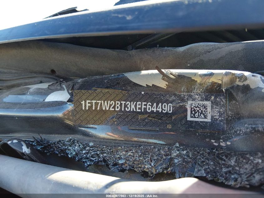 2019 Ford F-250 Xlt VIN: 1FT7W2BT3KEF64490 Lot: 43977563