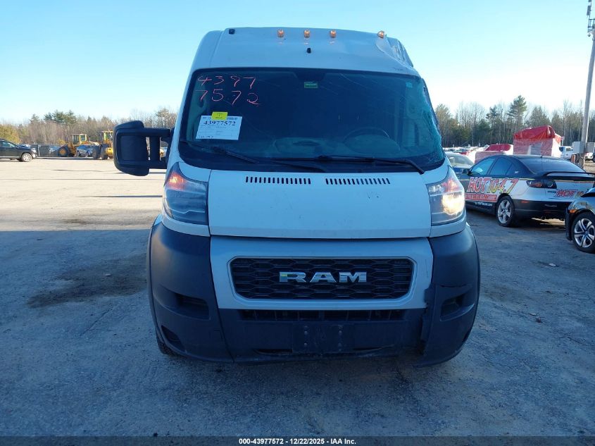 2021 Ram Promaster 3500 Cargo Van High Roof 159 Wb Ext VIN: 3C6MRVJG5ME532171 Lot: 43977572