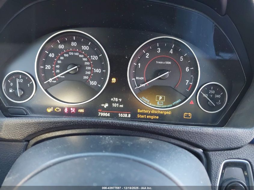 2018 BMW 330E Iperformance VIN: WBA8E1C51JA177876 Lot: 43977597