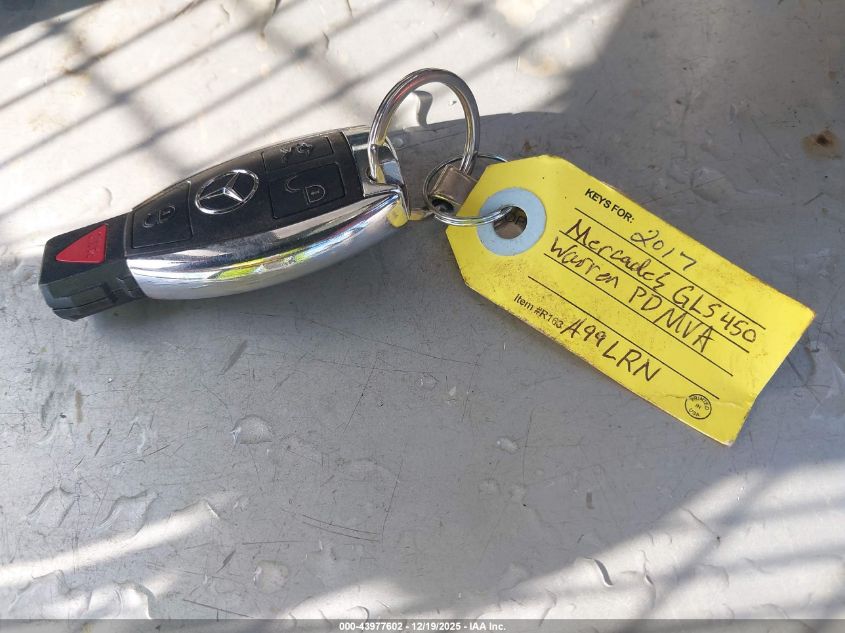 2017 Mercedes-Benz Gls 450 4Matic VIN: 4JGDF6EE6HA845265 Lot: 43977602