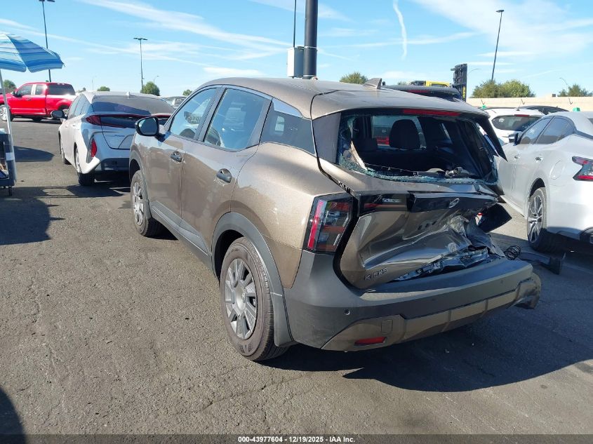 2025 Nissan Kicks S Fwd VIN: 3N8AP6BA5SL398759 Lot: 43977604