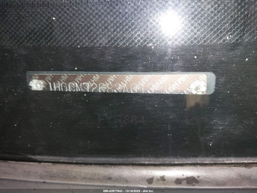 2003 Honda Accord 2.4 Ex VIN: 1HGCM72683A013946 Lot: 43977643