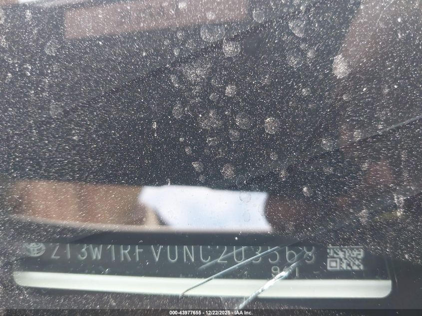 2022 Toyota Rav4 Xle VIN: 2T3W1RFV0NC203568 Lot: 43977655