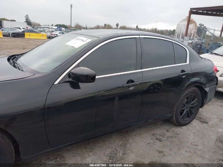 2012 Infiniti G25 Journey VIN: JN1DV6AP4CM701061 Lot: 43977663