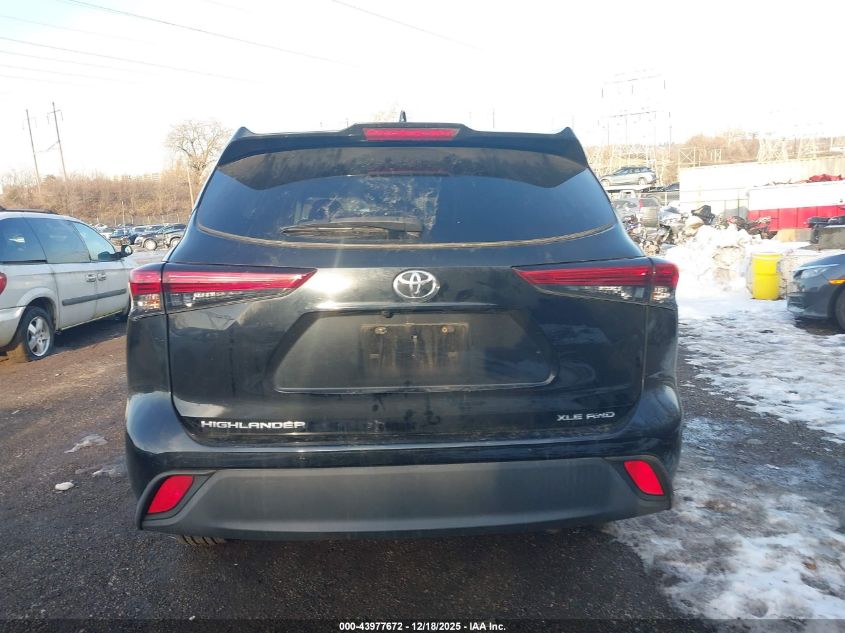2021 Toyota Highlander Xle VIN: 5TDGZRBH7MS136009 Lot: 43977672