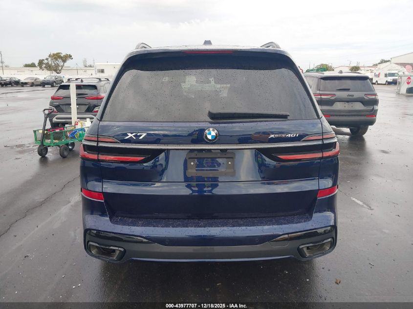2025 BMW X7 xDrive40I VIN: 5UX23EM04S9Y31814 Lot: 43977707