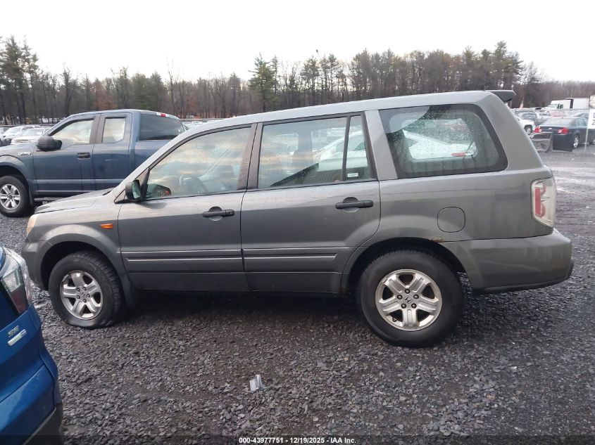 2007 Honda Pilot Lx VIN: 5FNYF18107B028462 Lot: 43977751