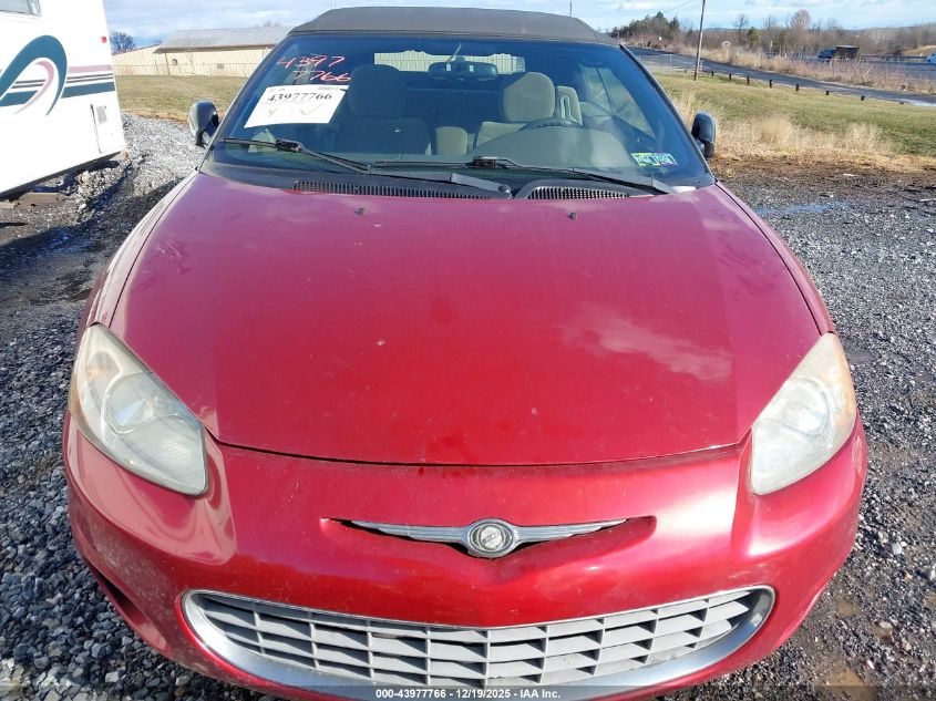2003 Chrysler Sebring Gtc VIN: 1C3EL75T53N525527 Lot: 43977766