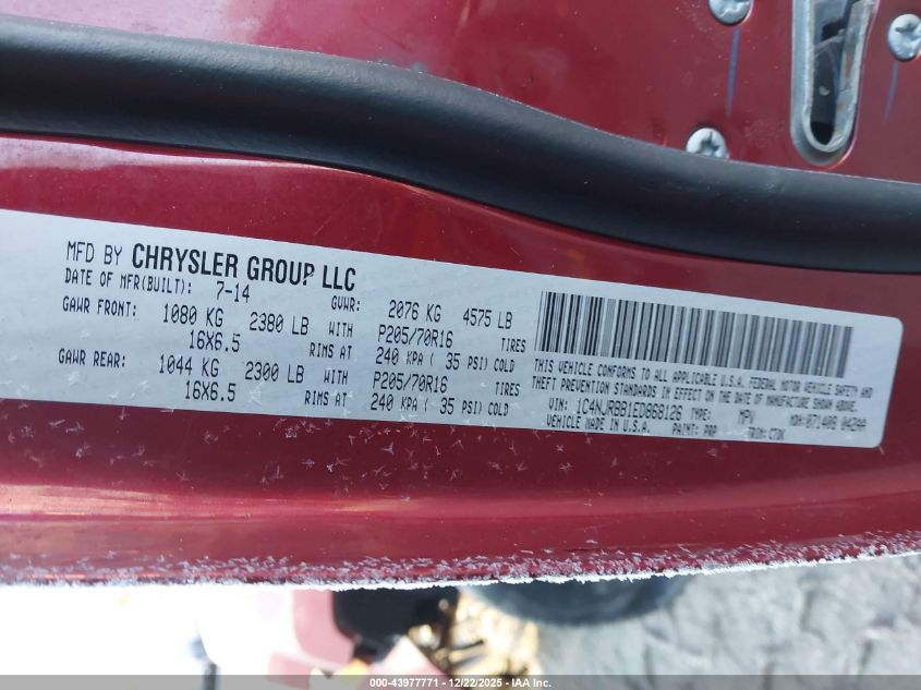 2014 Jeep Patriot Sport VIN: 1C4NJRBB1ED868126 Lot: 43977771