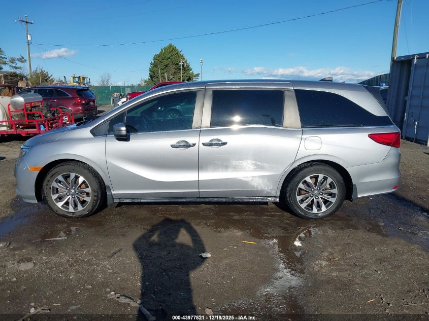 2022 Honda Odyssey Ex-L VIN: 5FNRL6H75NB055958 Lot: 43977821