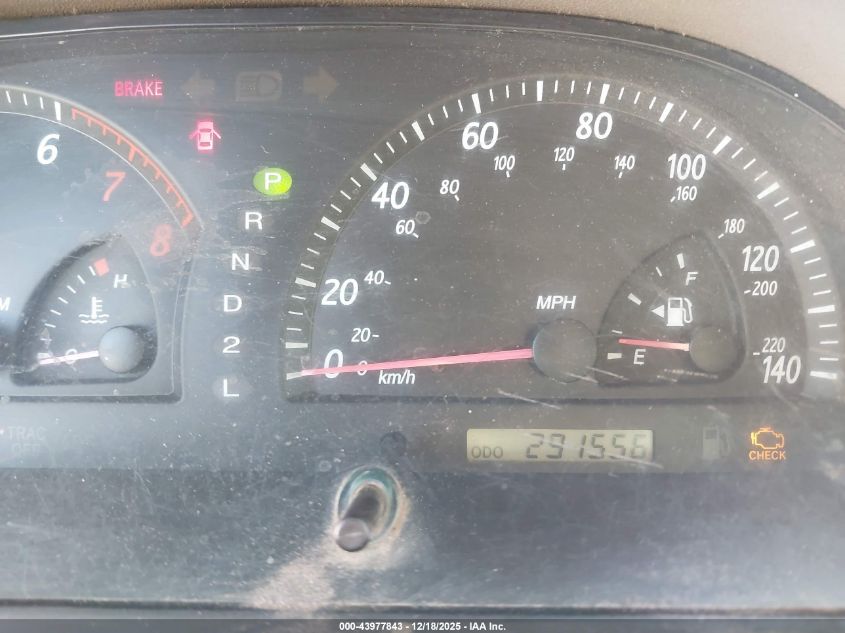 2003 Toyota Camry Le VIN: JTDBE32K730226826 Lot: 43977843