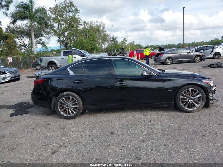 2018 Infiniti Q50 3.0T Luxe VIN: JN1EV7AP7JM360357 Lot: 43977846