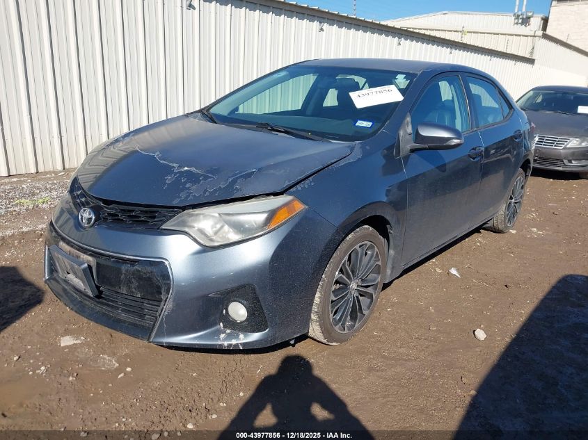 2014 Toyota Corolla S Plus VIN: 5YFBURHE2EP016909 Lot: 43977856