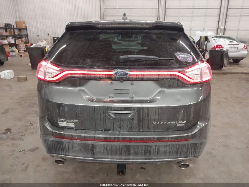 2015 Ford Edge Titanium VIN: 2FMPK4K84FBB82517 Lot: 43977857