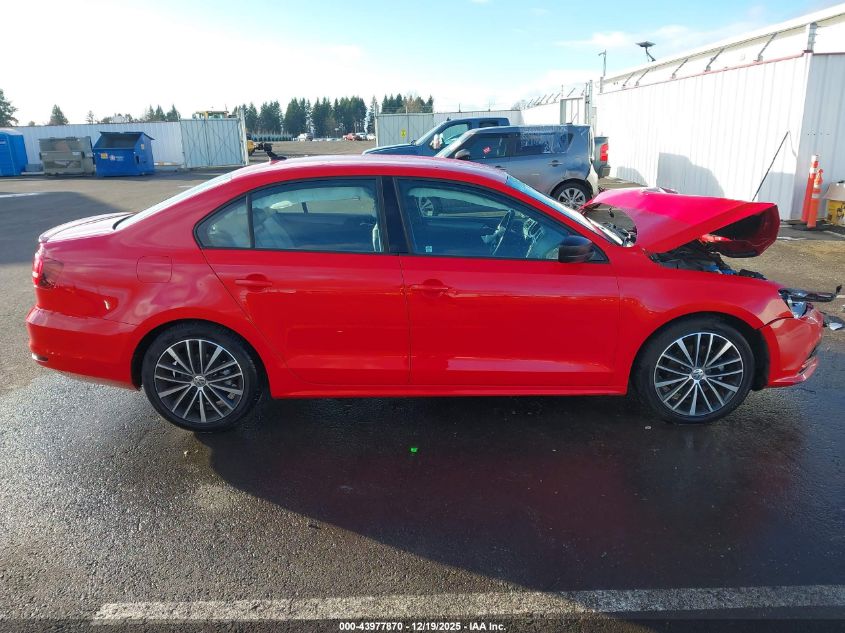 2016 Volkswagen Jetta 1.8T Sport VIN: 3VWD17AJ3GM369146 Lot: 43977870