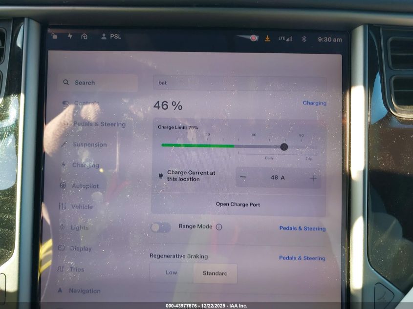 2019 Tesla Model X 100D/75D/Long Range/Standard Range VIN: 5YJXCDE20KF189941 Lot: 43977876