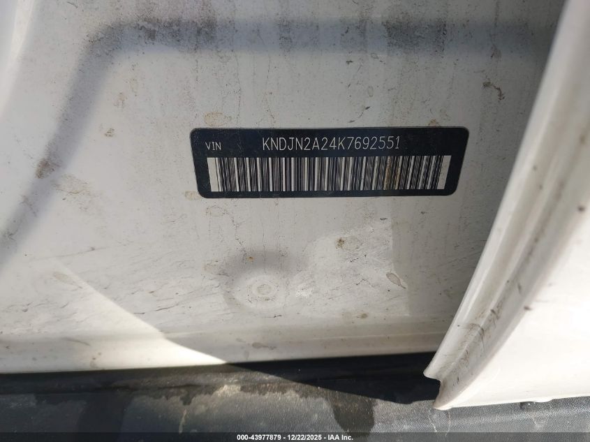 2019 Kia Soul VIN: KNDJN2A24K7692551 Lot: 43977879