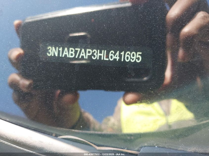 2017 Nissan Sentra S VIN: 3N1AB7AP3HL641695 Lot: 43977932