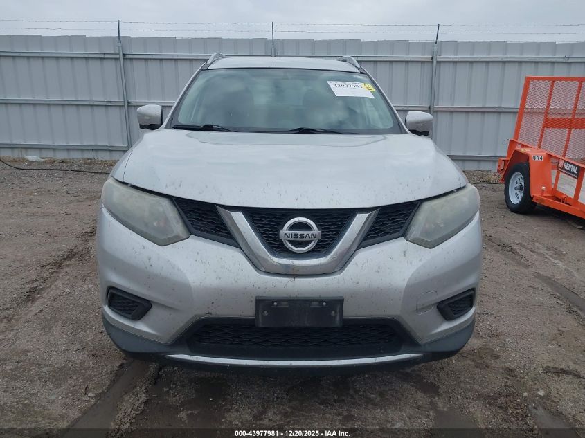 2015 Nissan Rogue Sv VIN: KNMAT2MV6FP511063 Lot: 43977981