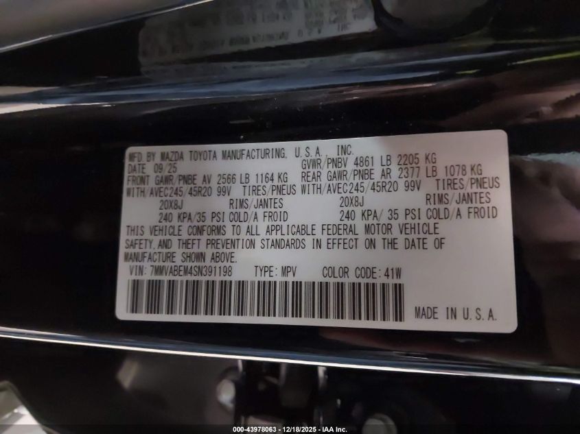 2025 Mazda Cx-50 2.5 S Premium Plus Package VIN: 7MMVABEM4SN391198 Lot: 43978063