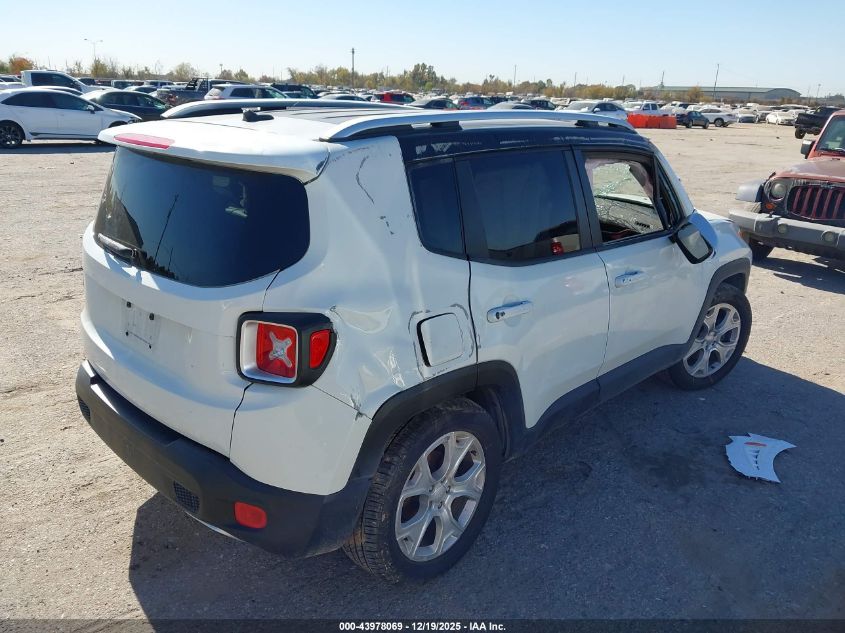 2016 Jeep Renegade Limited VIN: ZACCJADT7GPD38682 Lot: 43978069