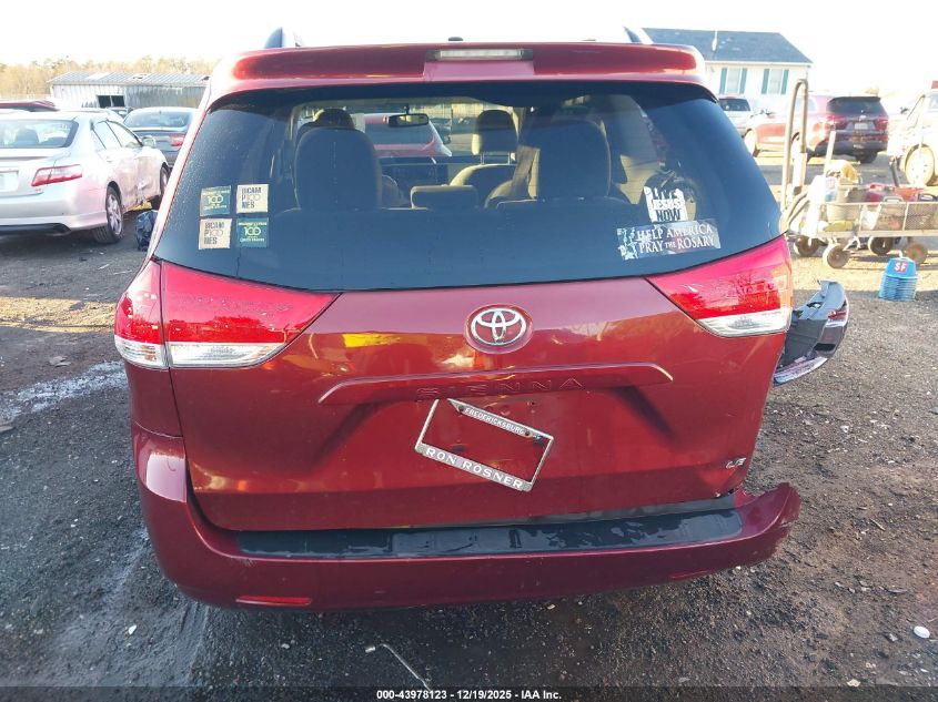 2011 Toyota Sienna Le V6 VIN: 5TDKK3DC8BS093780 Lot: 43978123