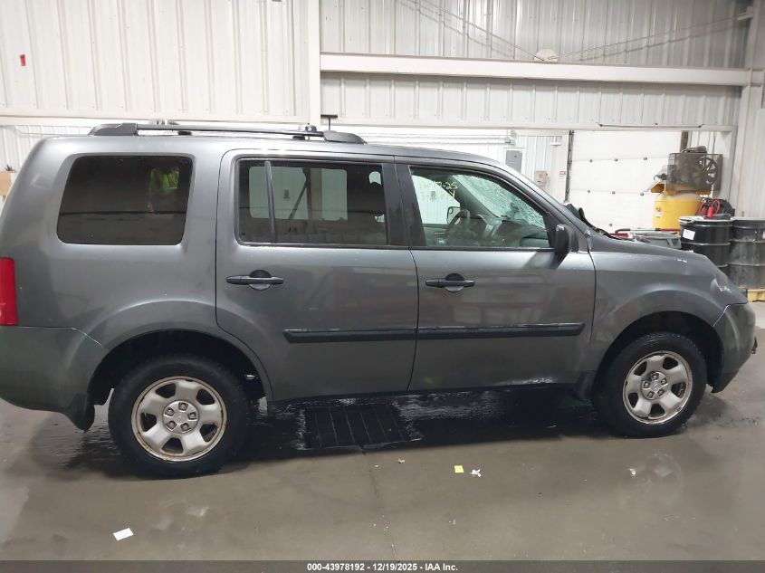 2012 Honda Pilot Lx VIN: 5FNYF4H21CB012890 Lot: 43978192