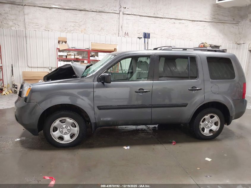 2012 Honda Pilot Lx VIN: 5FNYF4H21CB012890 Lot: 43978192