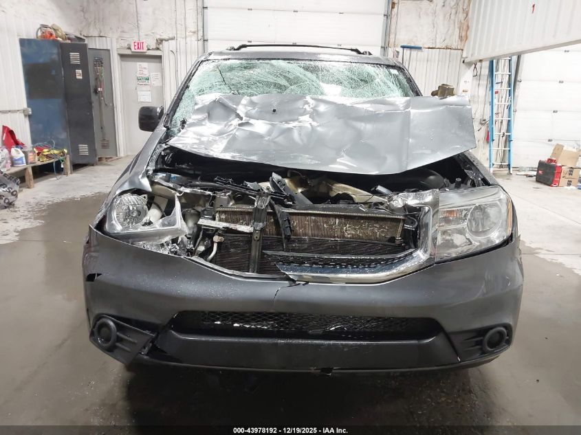 2012 Honda Pilot Lx VIN: 5FNYF4H21CB012890 Lot: 43978192