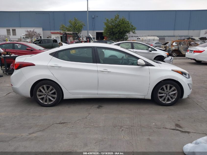 2014 Hyundai Elantra Se VIN: 5NPDH4AE5EH491798 Lot: 43978235