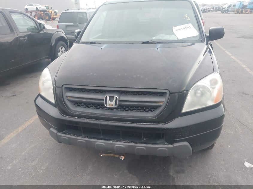 2005 Honda Pilot Ex-L VIN: 5FNYF18645B040428 Lot: 43978281