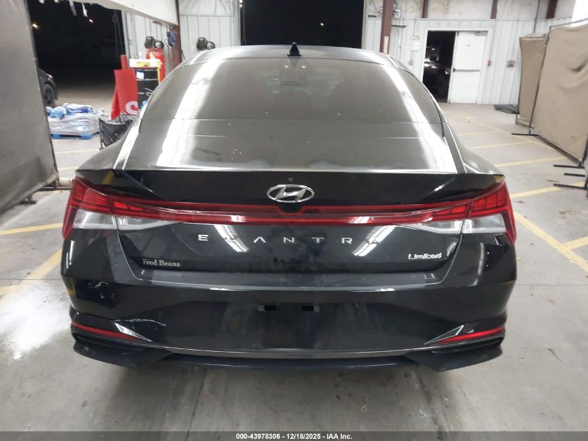 2021 Hyundai Elantra Limited VIN: 5NPLP4AG9MH018131 Lot: 43978306