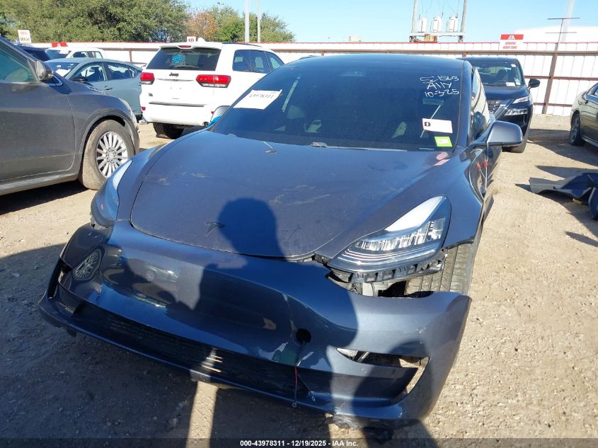 2021 Tesla Model 3 Standard Range Plus Rear-Wheel Drive VIN: 5YJ3E1EA6MF849109 Lot: 43978311