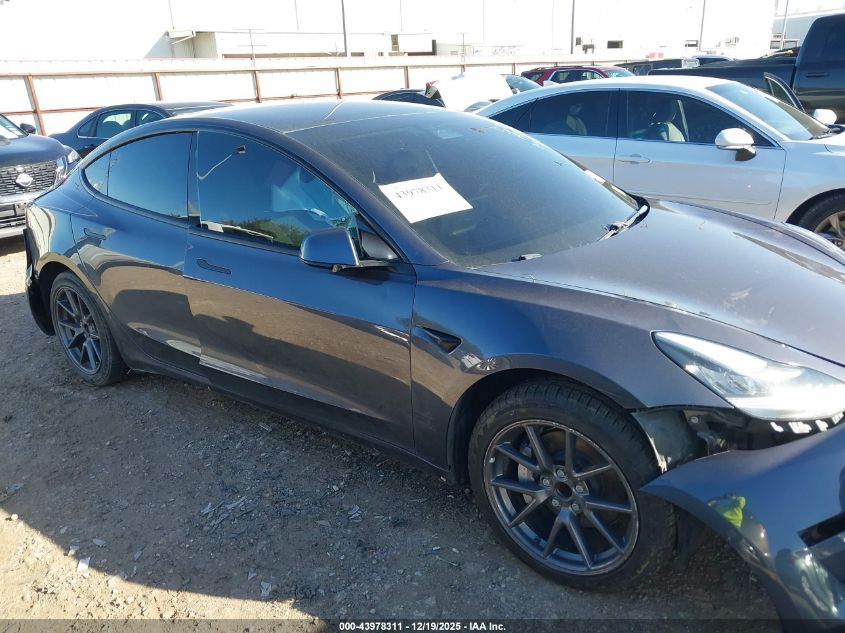 2021 Tesla Model 3 Standard Range Plus Rear-Wheel Drive VIN: 5YJ3E1EA6MF849109 Lot: 43978311