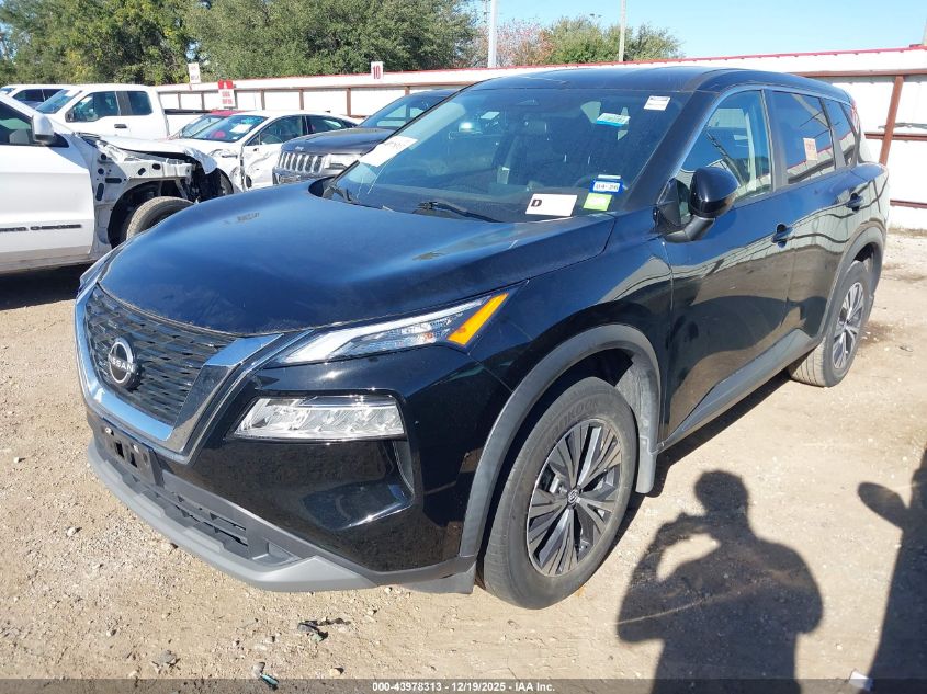 2022 Nissan Rogue Sv Fwd VIN: 5N1BT3BA1NC684372 Lot: 43978313