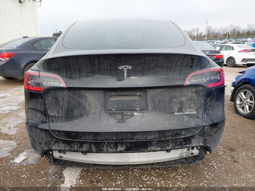 2020 Tesla Model Y Long Range Dual Motor All-Wheel Drive VIN: 5YJYGDEE1LF047456 Lot: 43978327