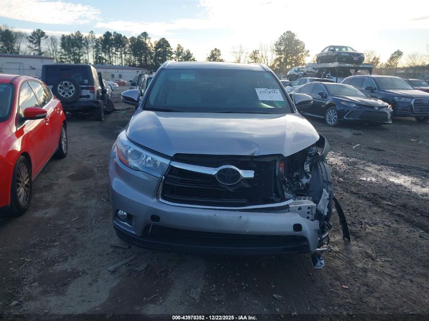 2016 Toyota Highlander Limited V6 VIN: 5TDDKRFH6GS348857 Lot: 43978352