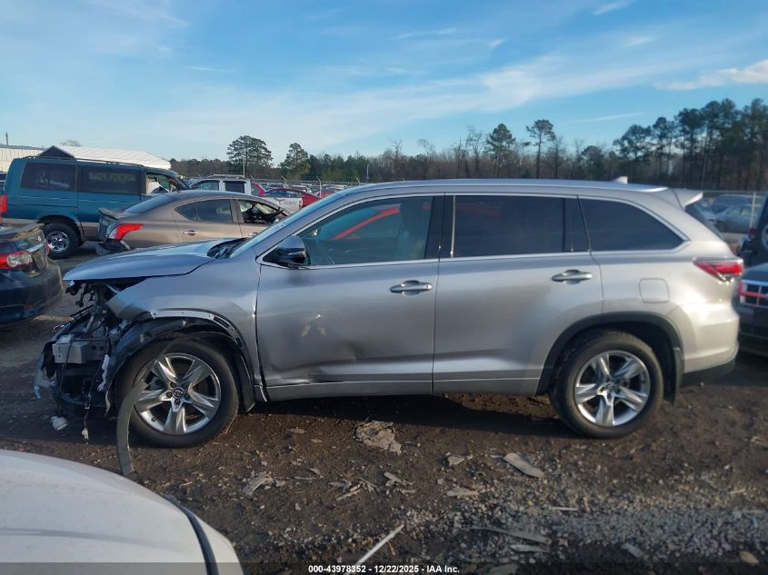 2016 Toyota Highlander Limited V6 VIN: 5TDDKRFH6GS348857 Lot: 43978352