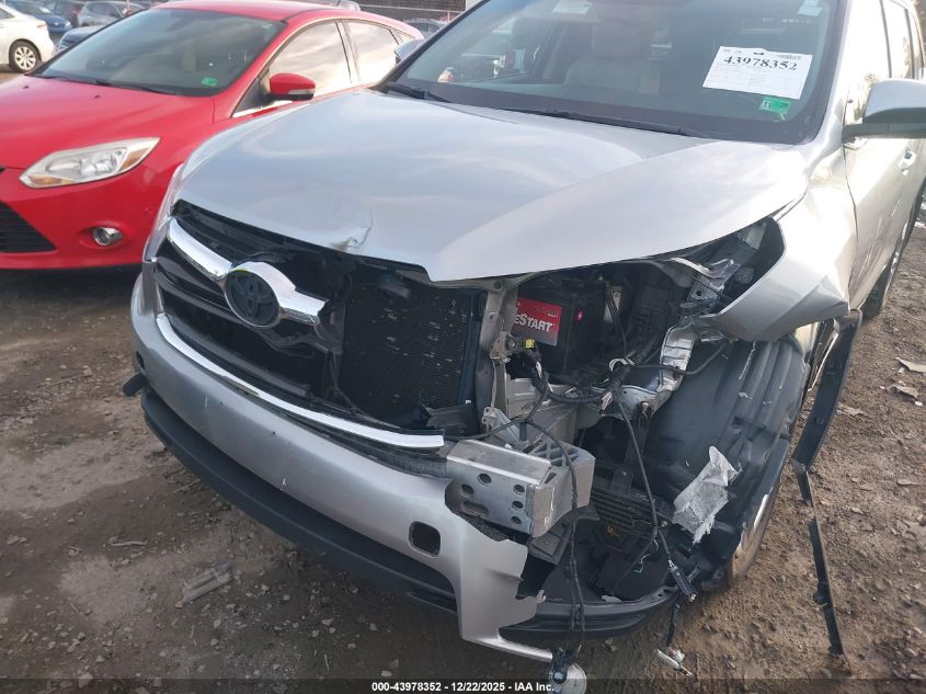 2016 Toyota Highlander Limited V6 VIN: 5TDDKRFH6GS348857 Lot: 43978352