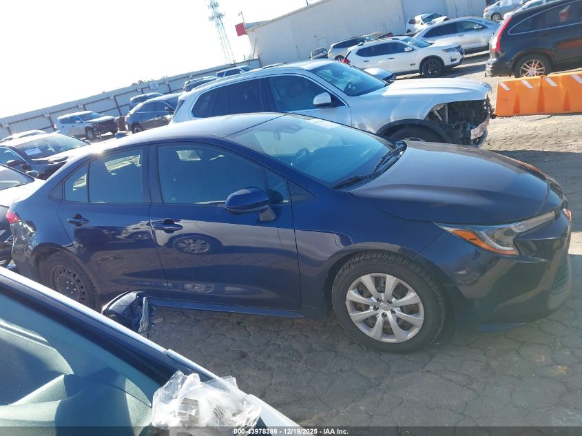 2020 Toyota Corolla Le VIN: JTDEPRAE0LJ029755 Lot: 43978386