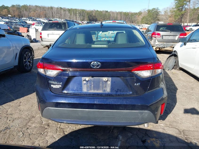 2020 Toyota Corolla Le VIN: JTDEPRAE0LJ029755 Lot: 43978386