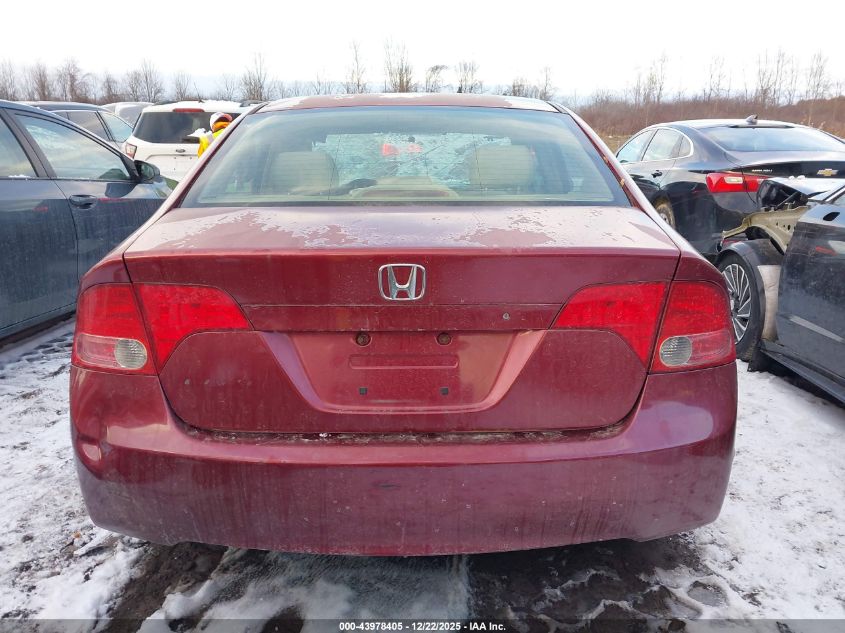 2008 Honda Civic Lx VIN: 2HGFA16558H532479 Lot: 43978405