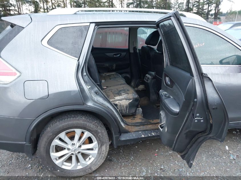 2016 Nissan Rogue S/Sl/Sv VIN: 5N1AT2MV6GC891588 Lot: 43978433